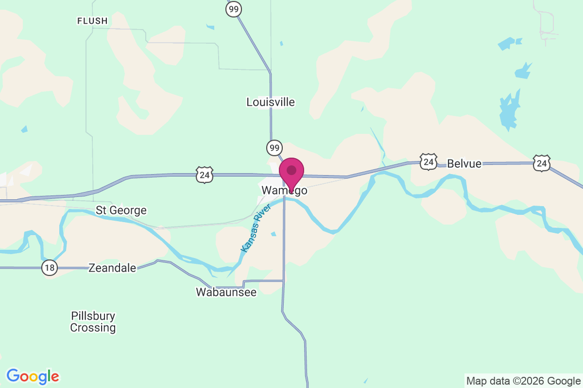 Carte de Wamego