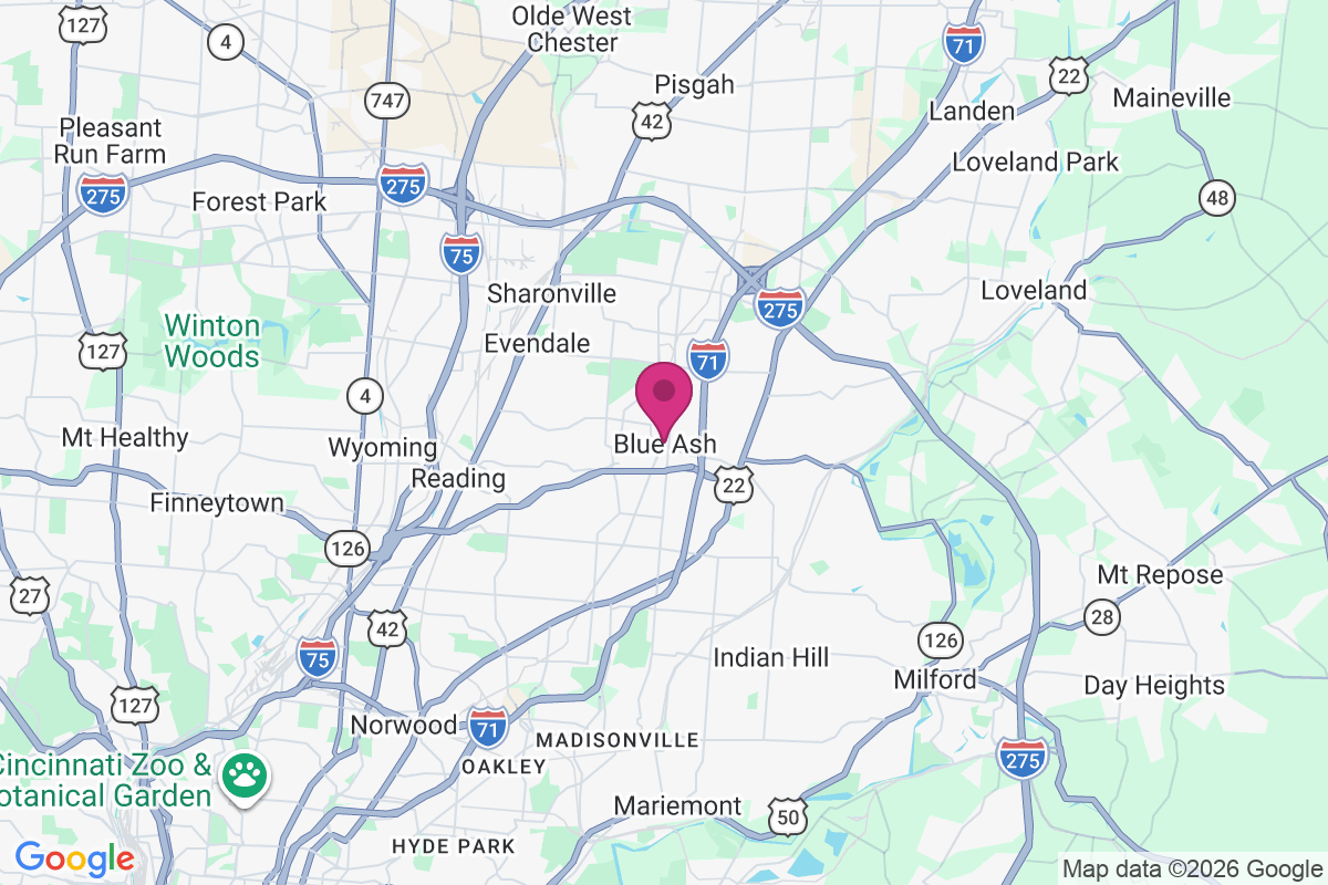 Carte de Blue Ash
