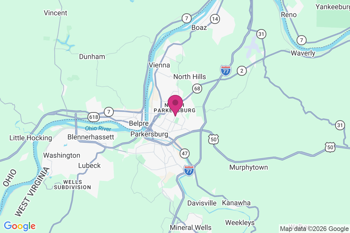 Carte de North Parkersburg
