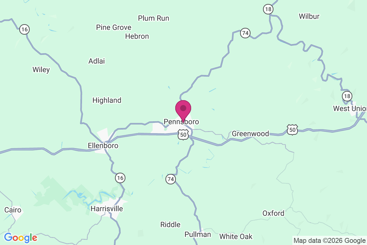 Carte de Pennsboro