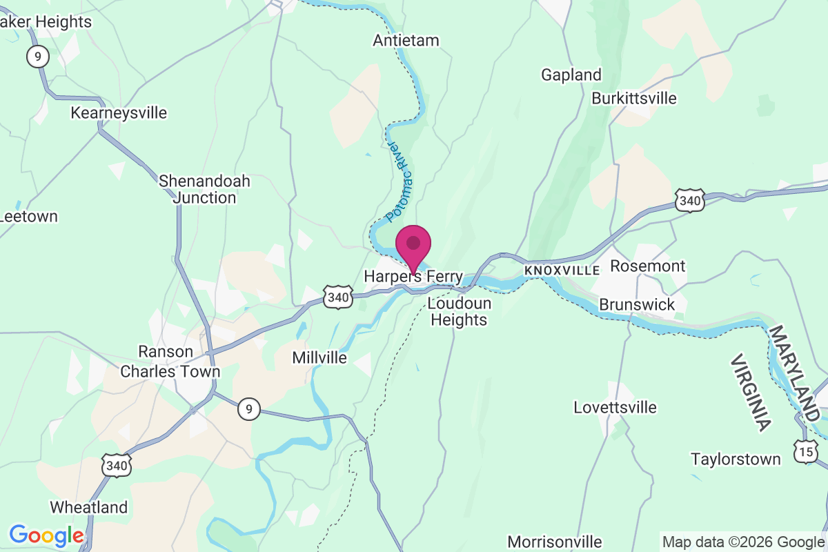 Carte de Harpers Ferry