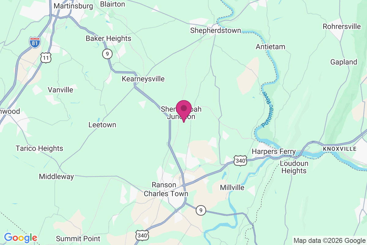 Carte de Shenandoah Junction