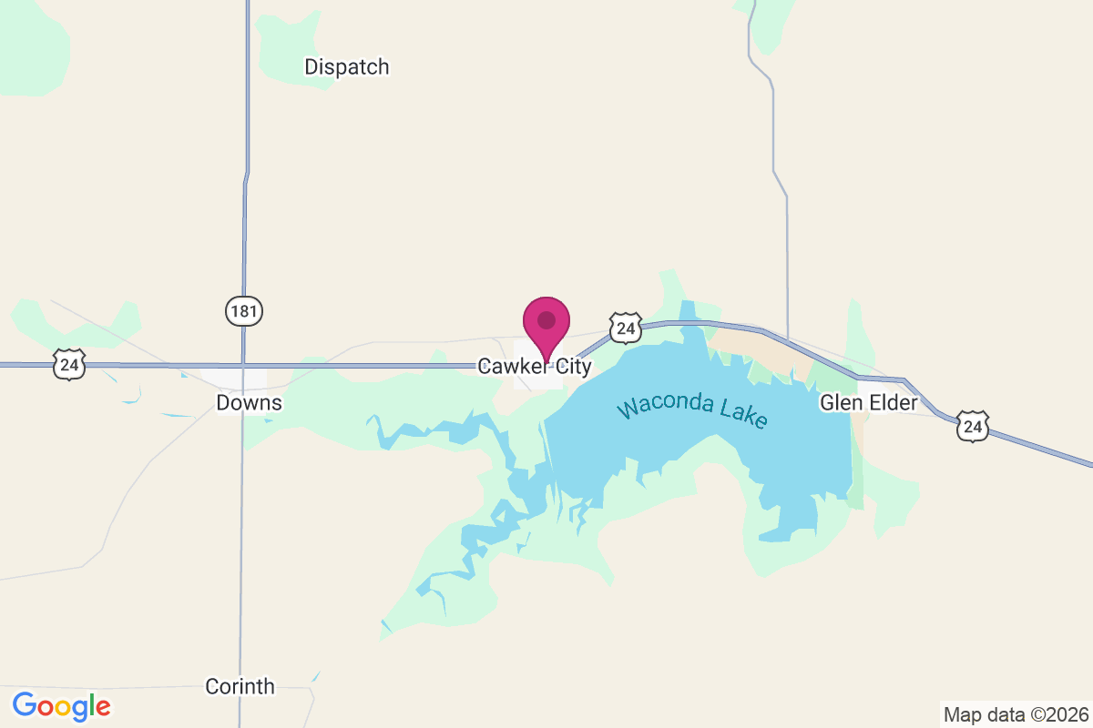 Carte de Cawker City