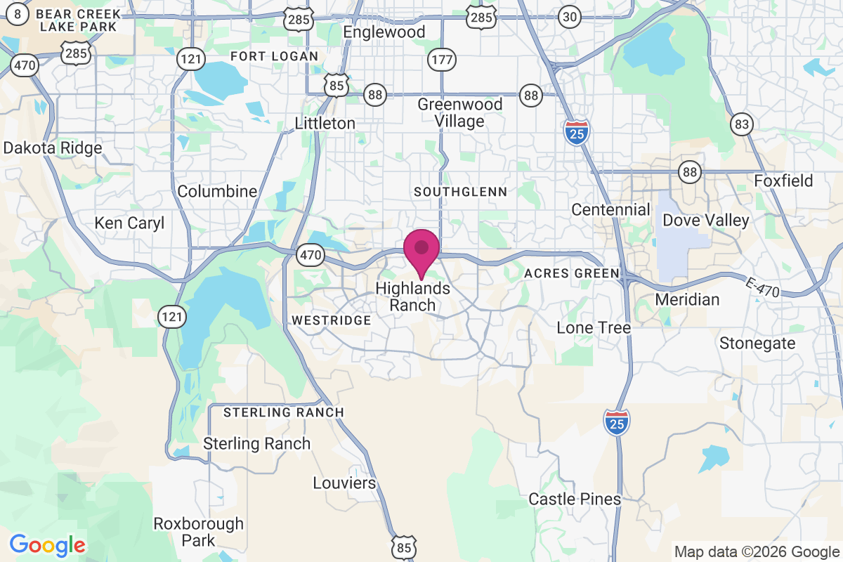 Carte de Highlands Ranch