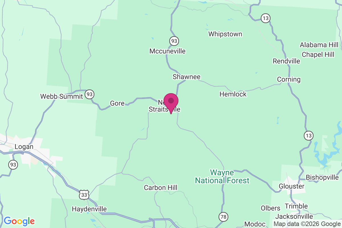 Carte de New Straitsville