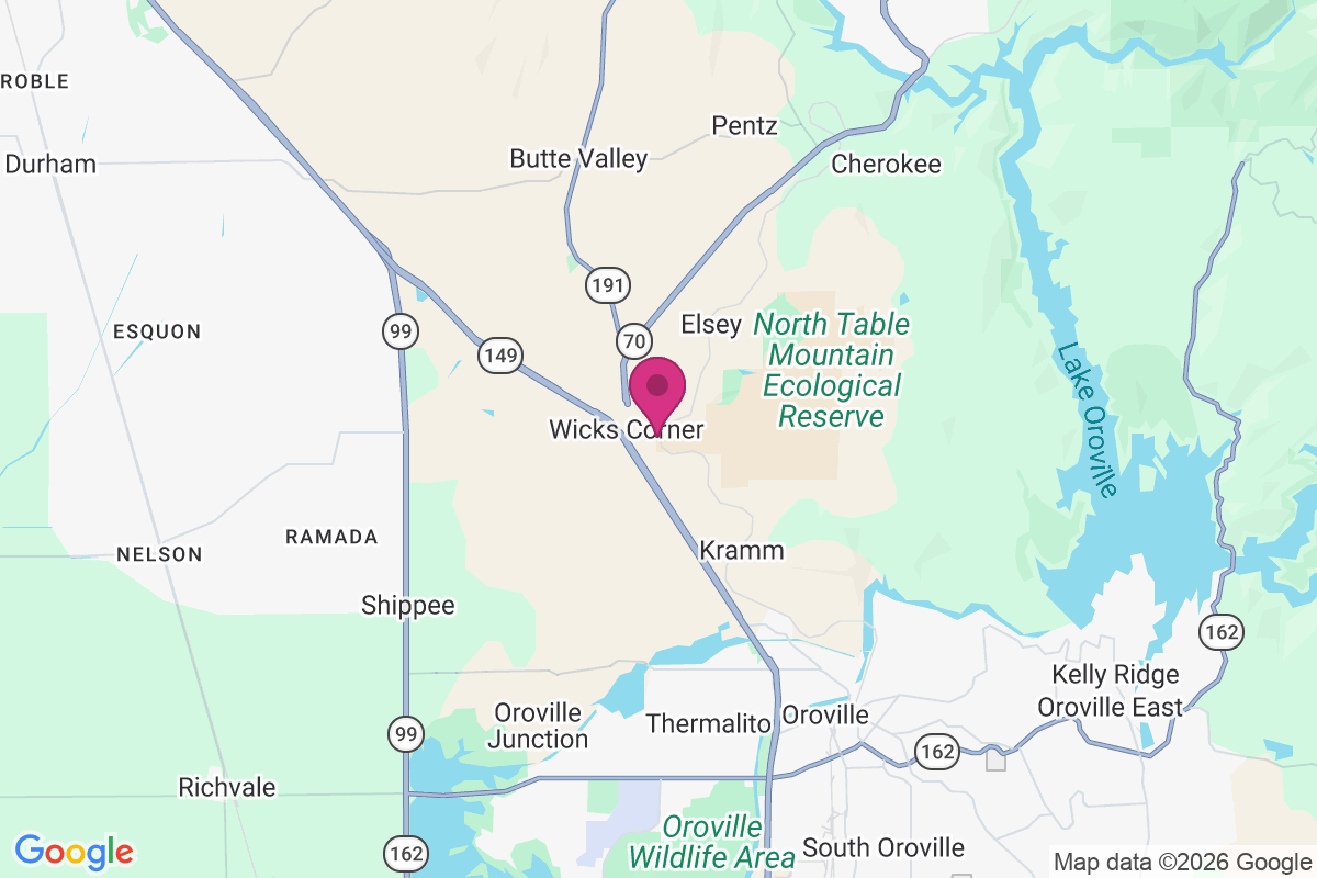 Carte de Wicks Corner