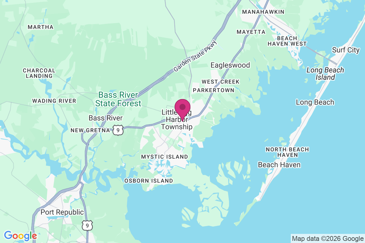 Carte de West Tuckerton