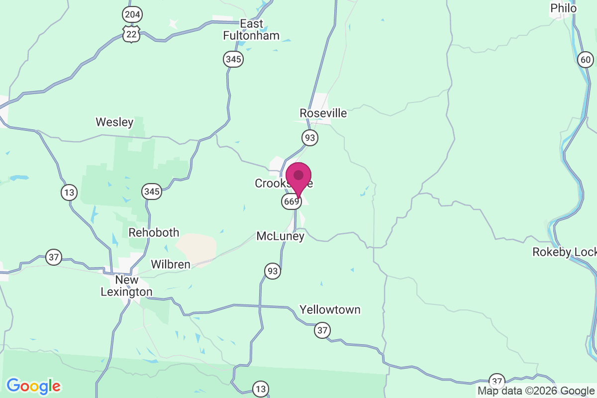Carte de Crooksville