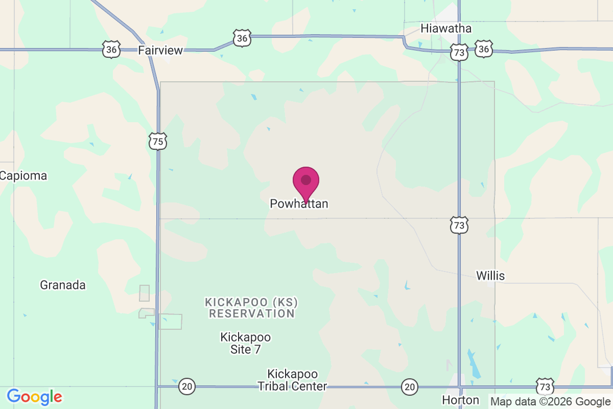 Carte de Powhattan