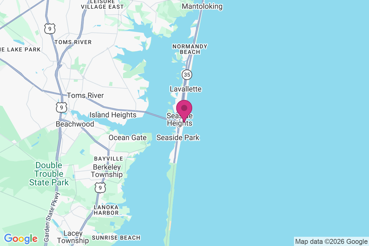 Carte de Seaside Heights