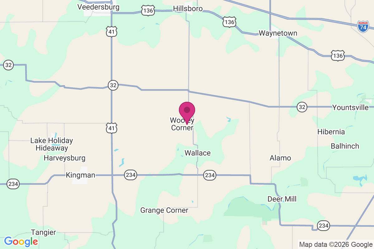 Carte de Wooley Corner