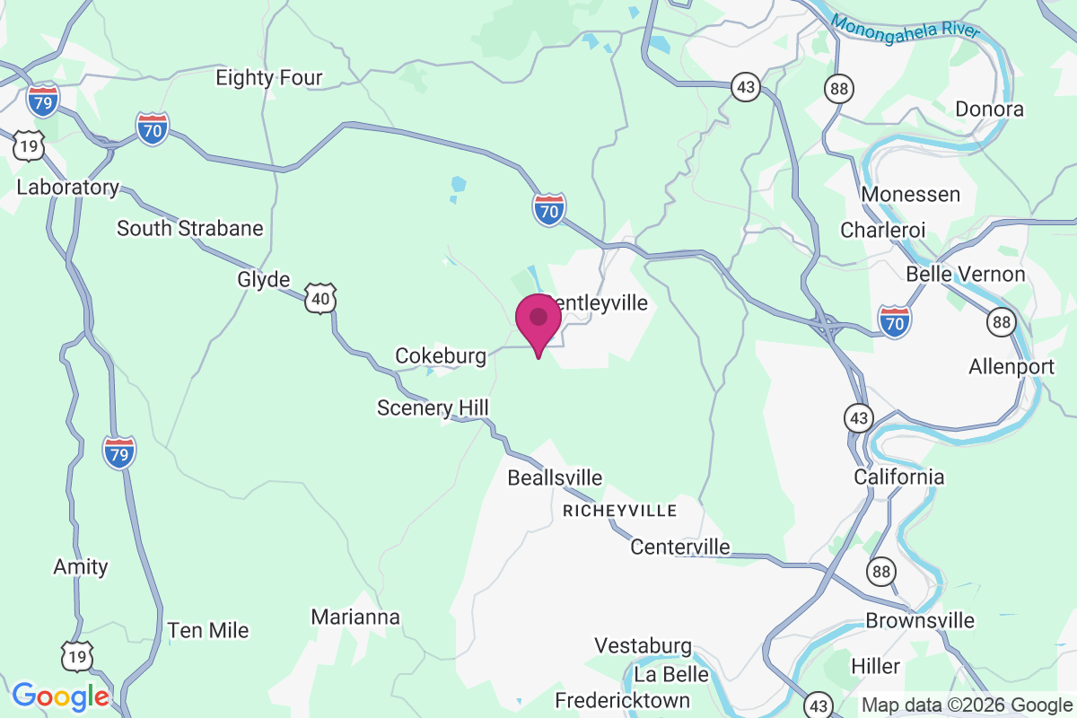 Carte de Cokeburg Junction