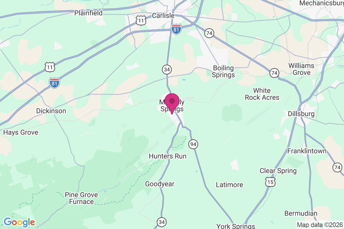 Carte de Mount Holly Springs