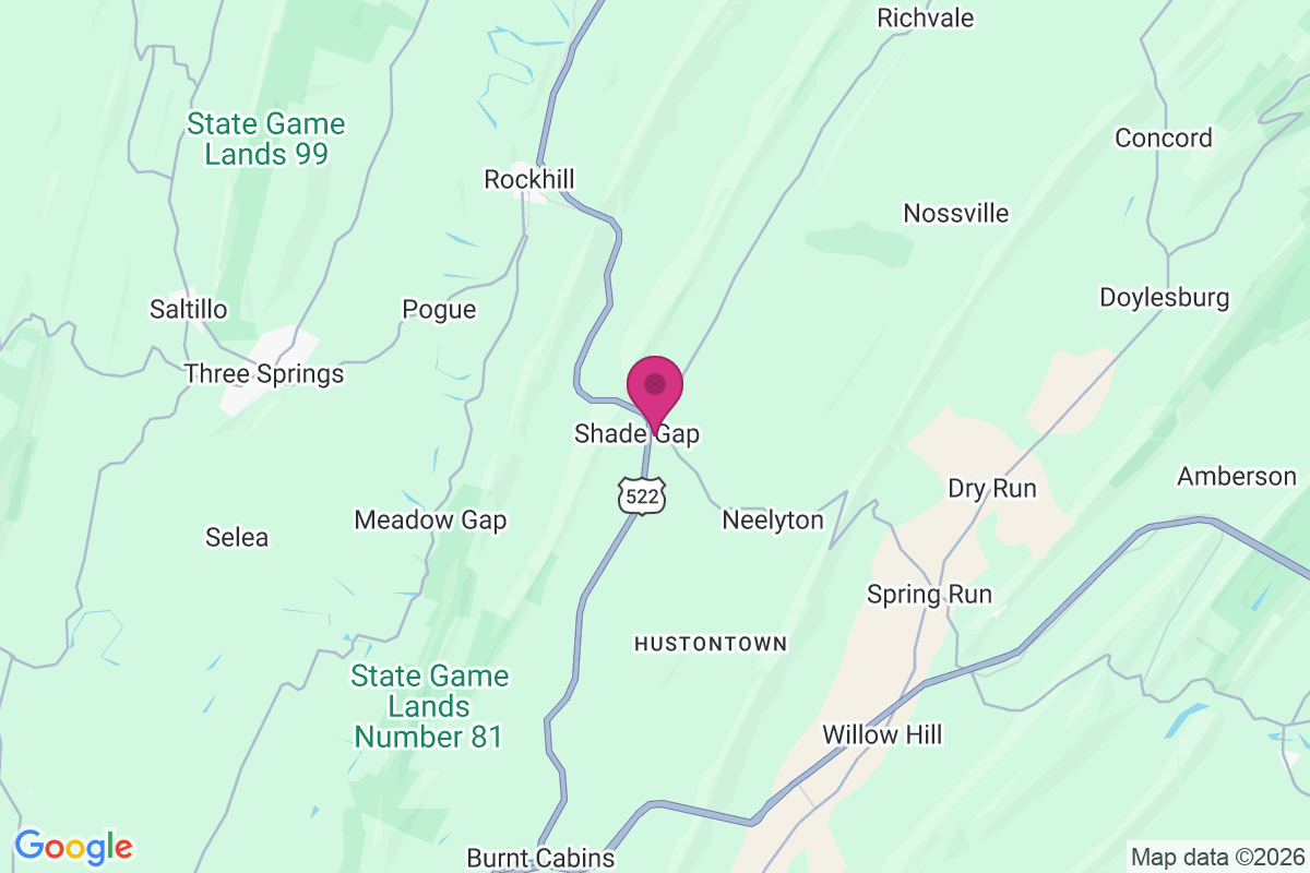 Carte de Shade Gap
