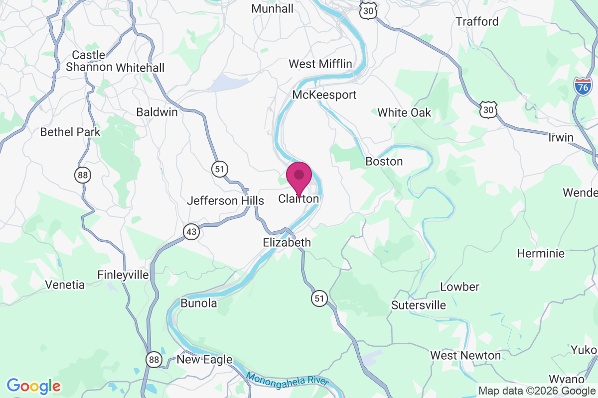 Carte de Clairton