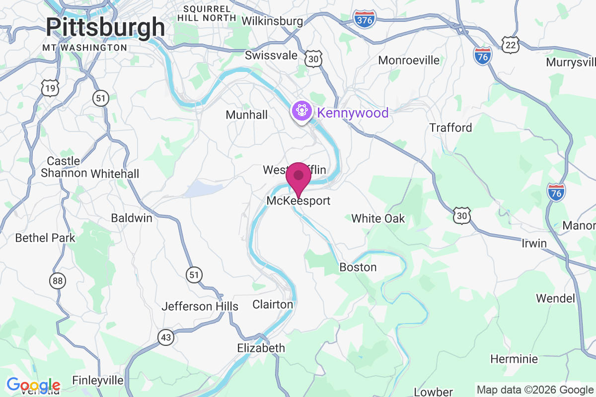 Carte de McKeesport