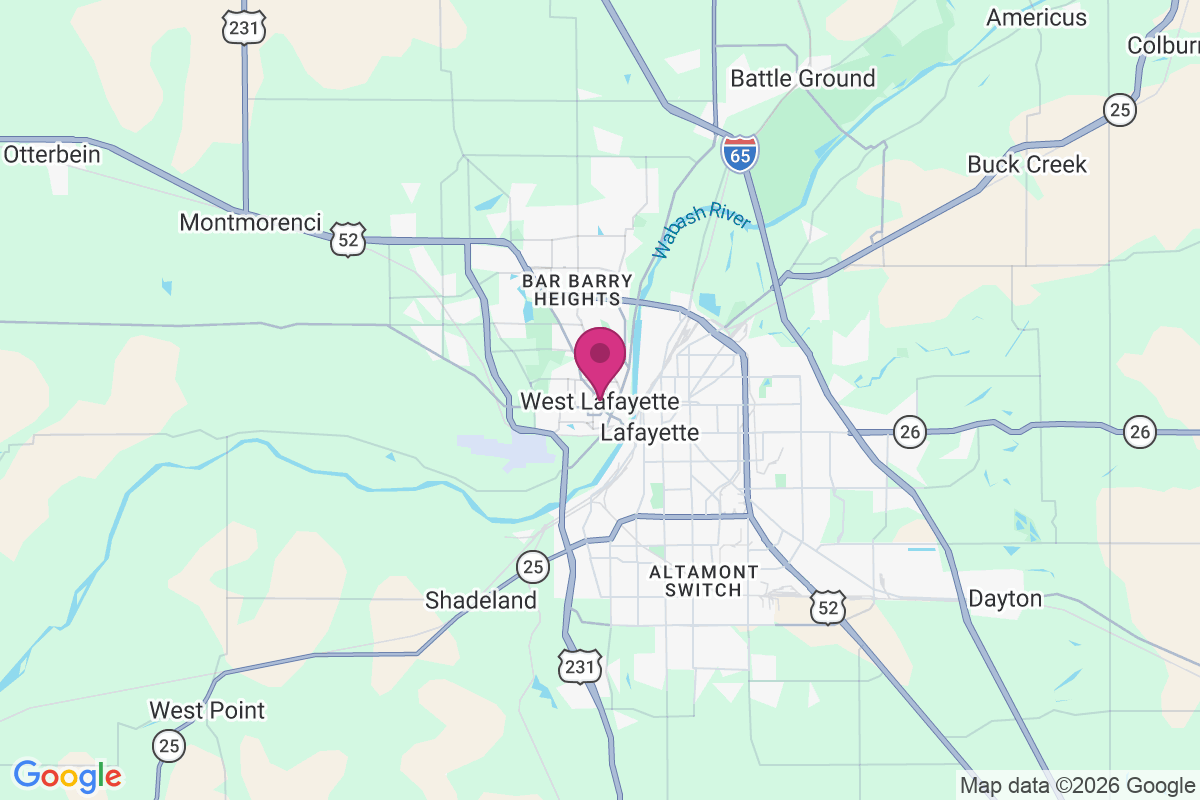 Carte de West Lafayette