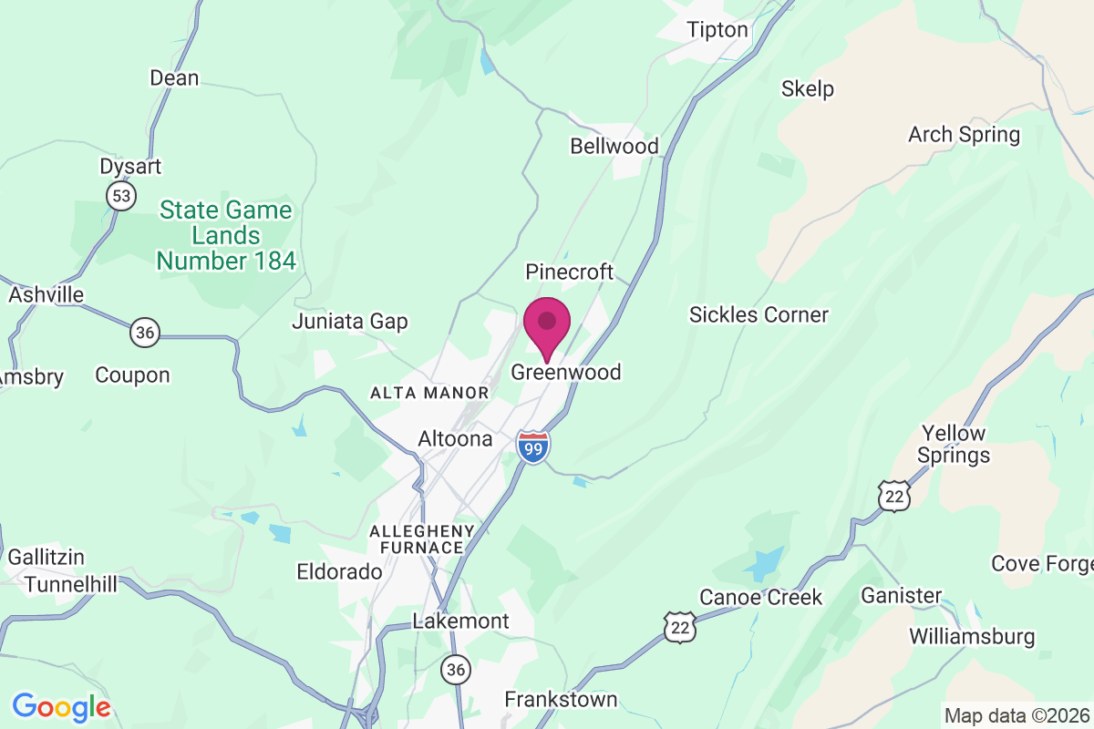Carte de East Altoona