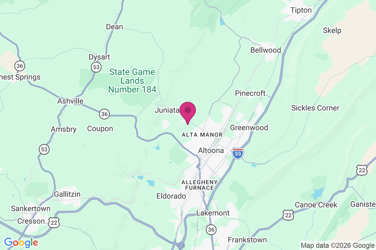 Carte de Juniata Gap