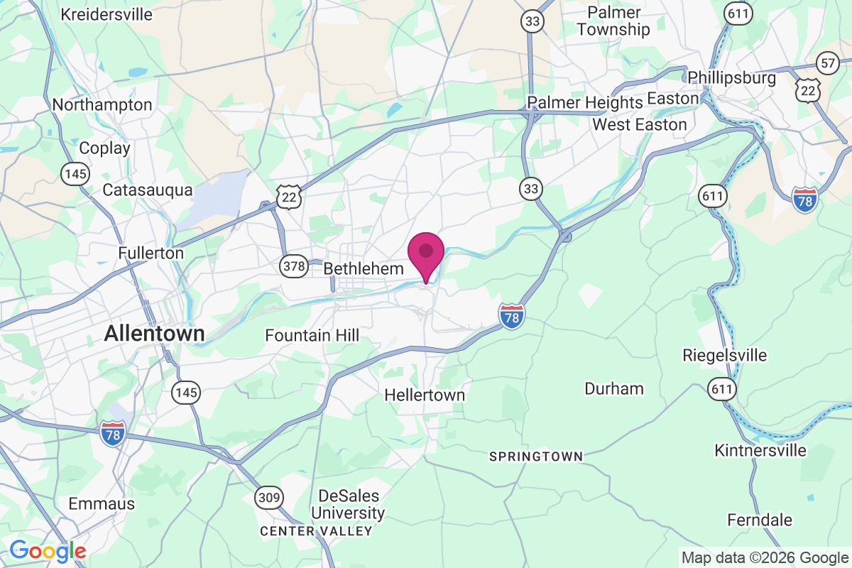 Carte de Freemansburg