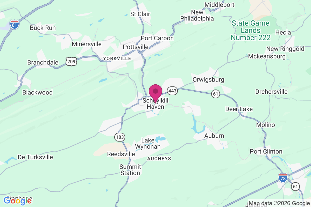 Carte de Schuylkill Haven