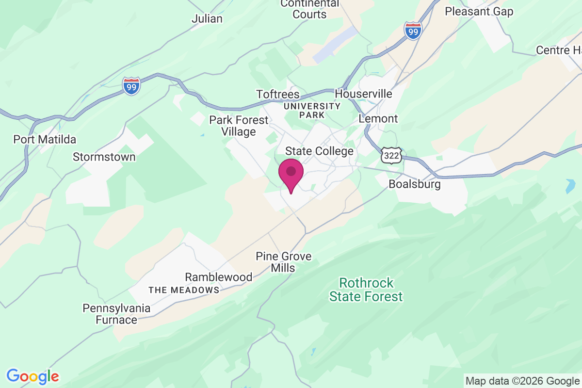 Carte de Pine Hall