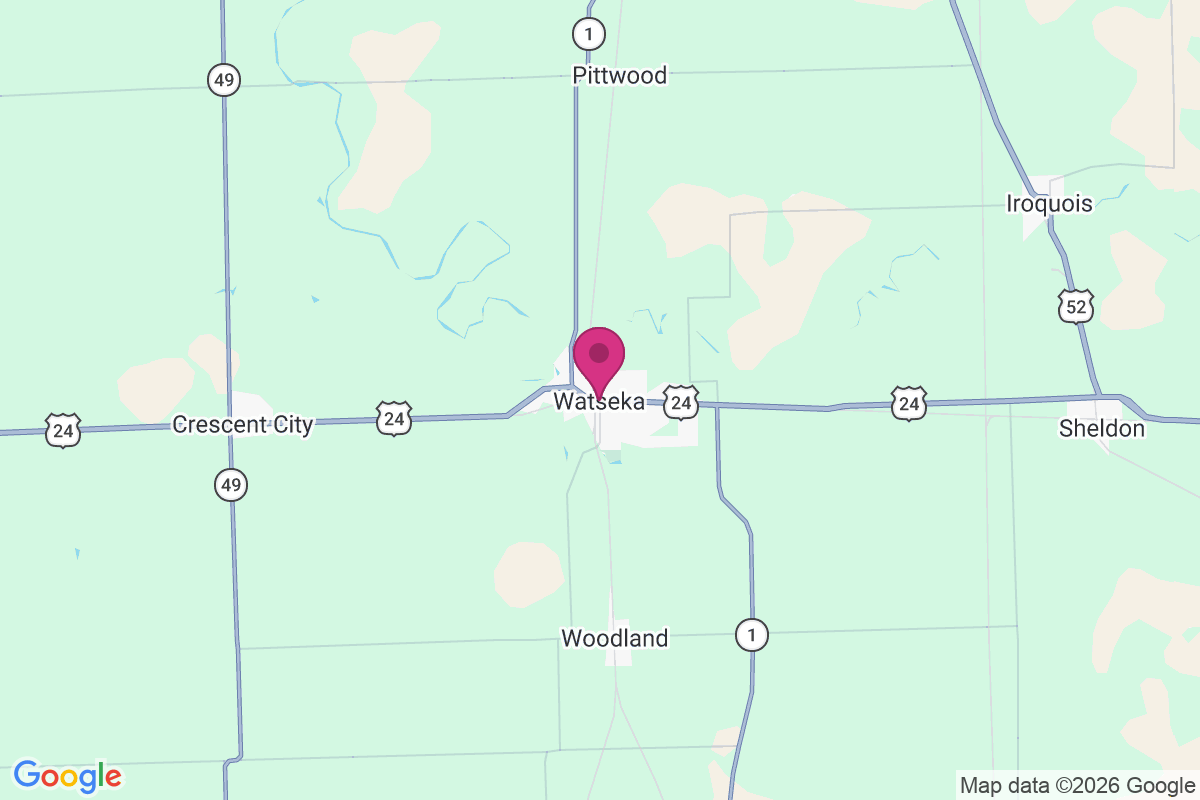 Carte de Watseka