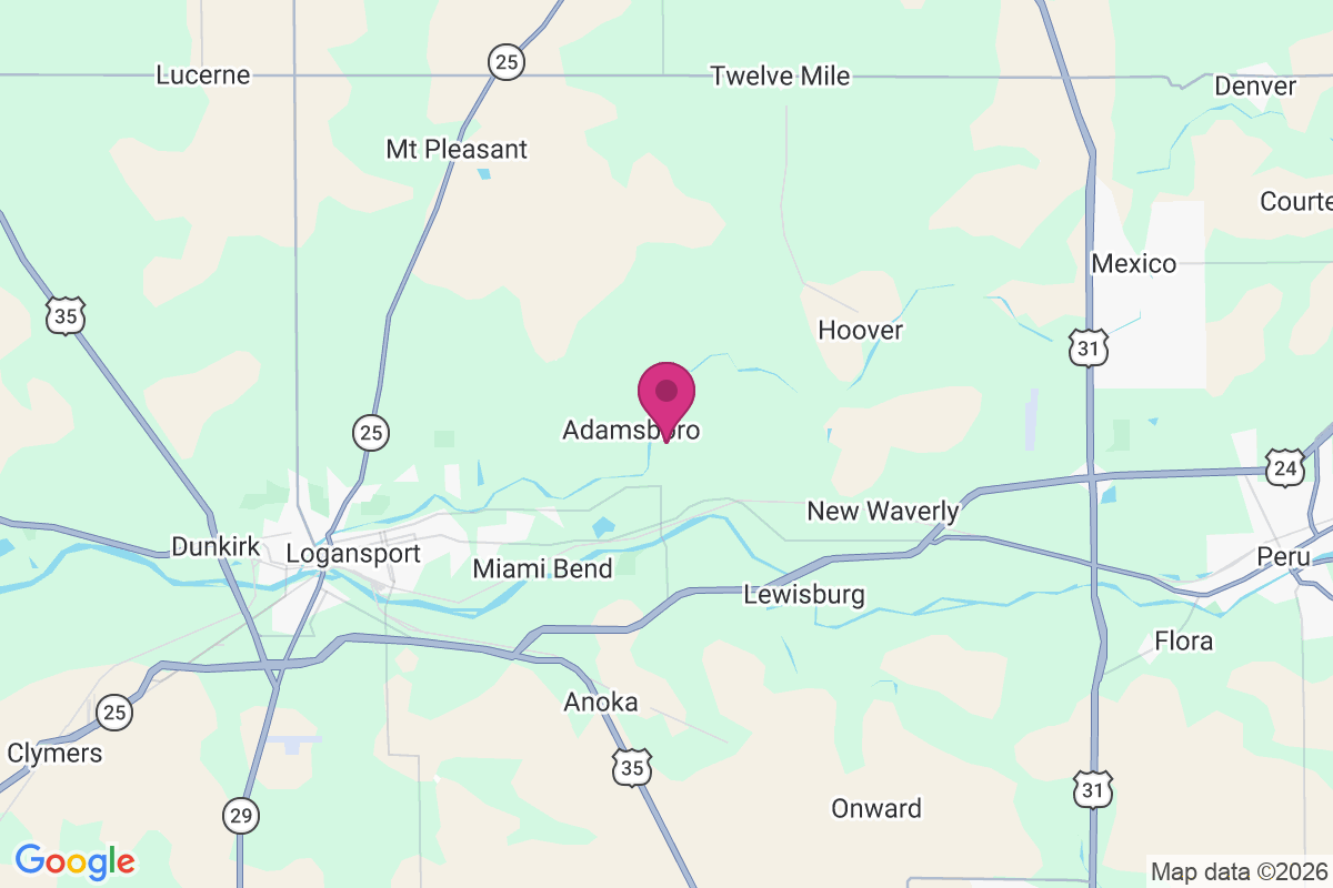 Carte de Adamsboro