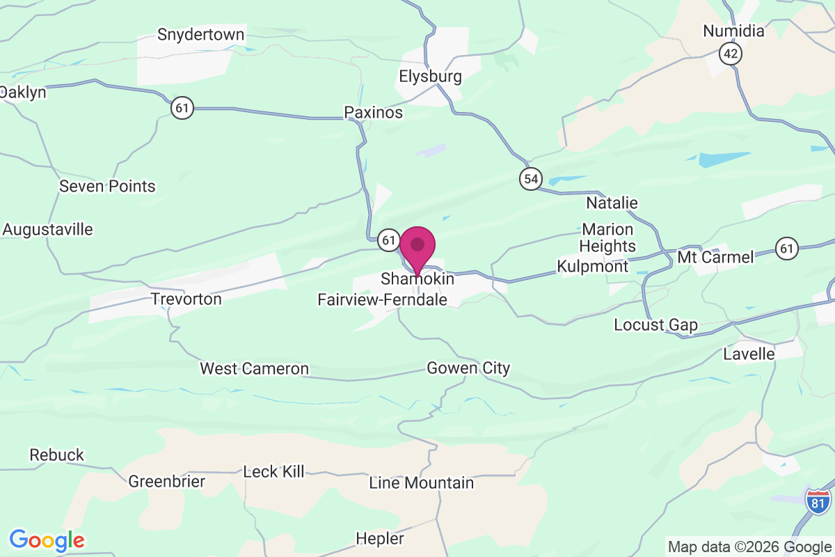 Carte de Shamokin