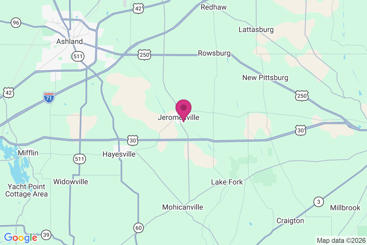 Carte de Jeromesville