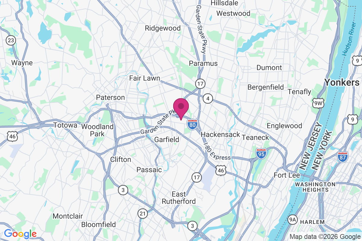 Carte de Saddle Brook