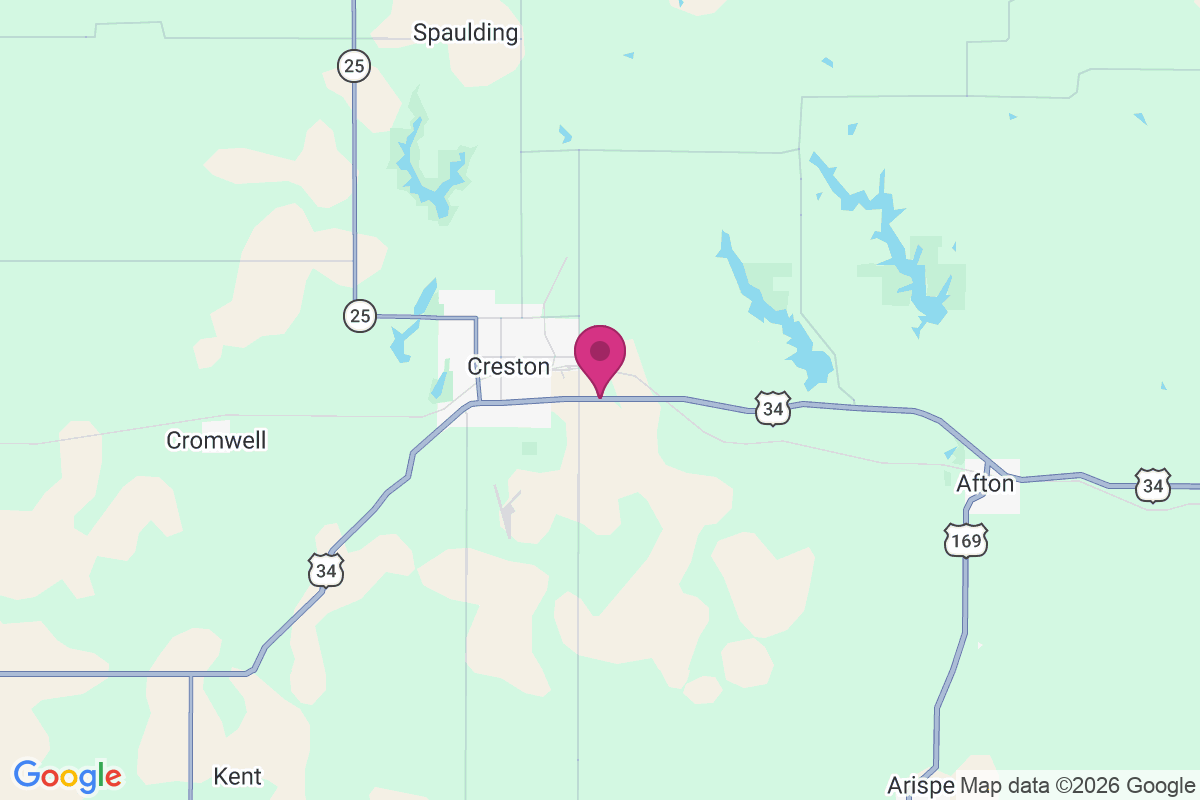 Carte de East Creston