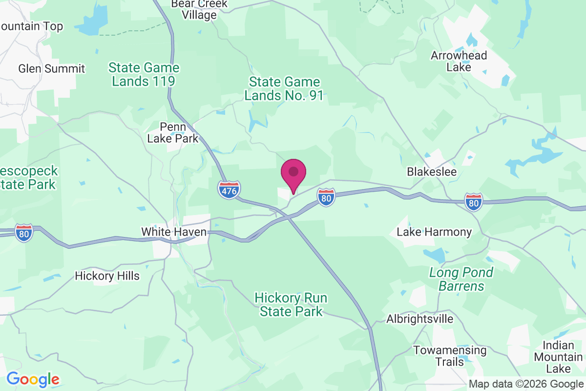 Carte de Pocono Mountain Lake Estates