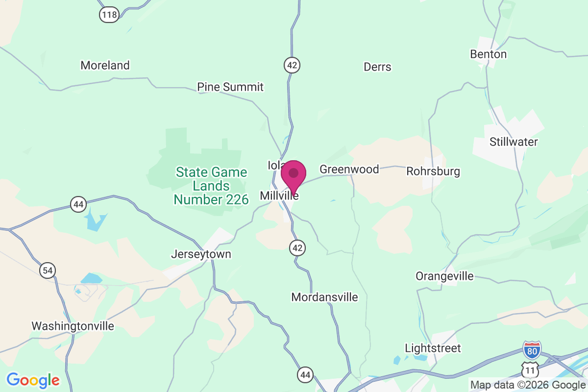 Carte de East Millville