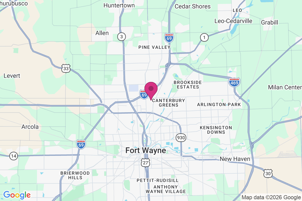 Carte de Fort Wayne
