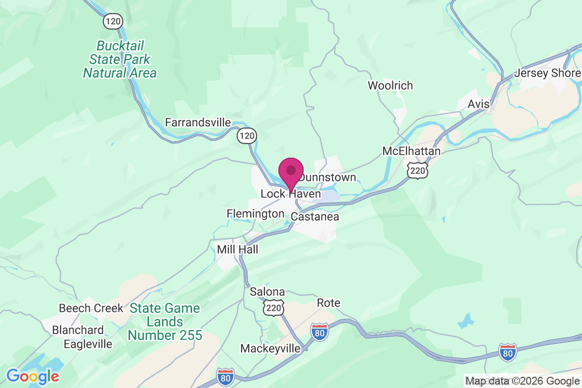 Carte de Lock Haven
