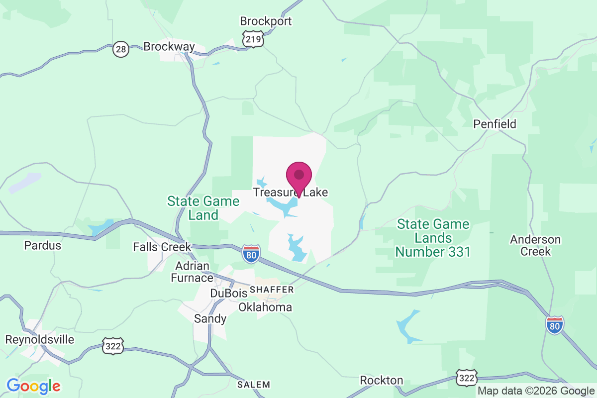 Carte de Treasure Lake