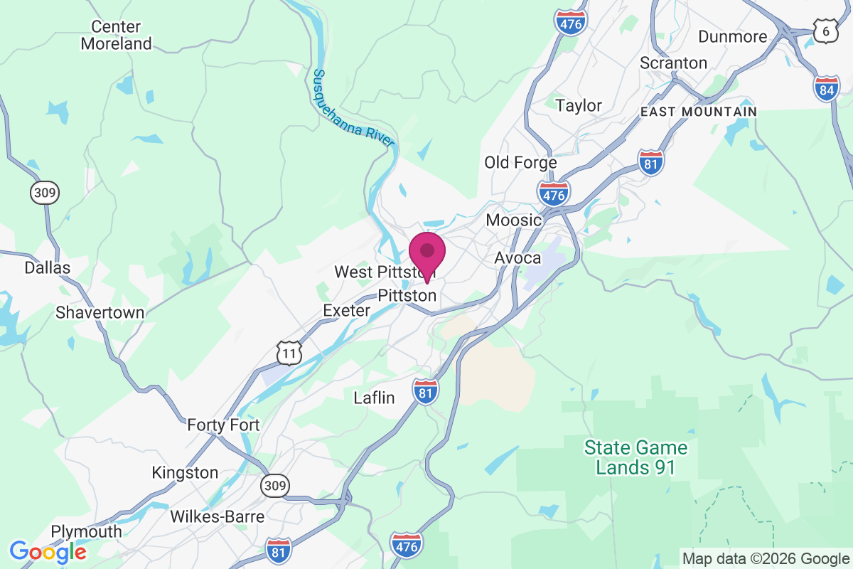 Carte de Upper Pittston