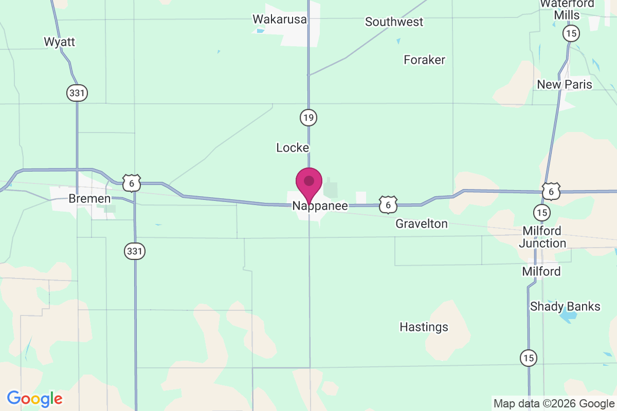 Carte de Nappanee