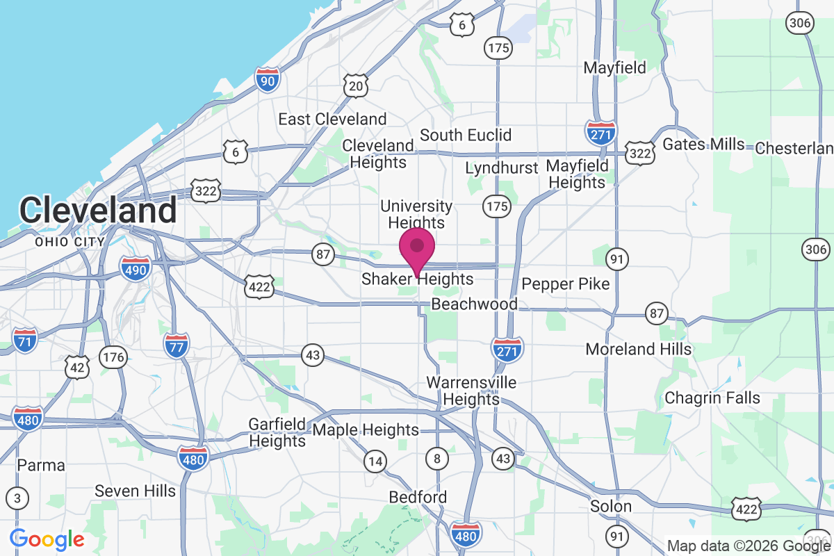 Carte de Shaker Heights