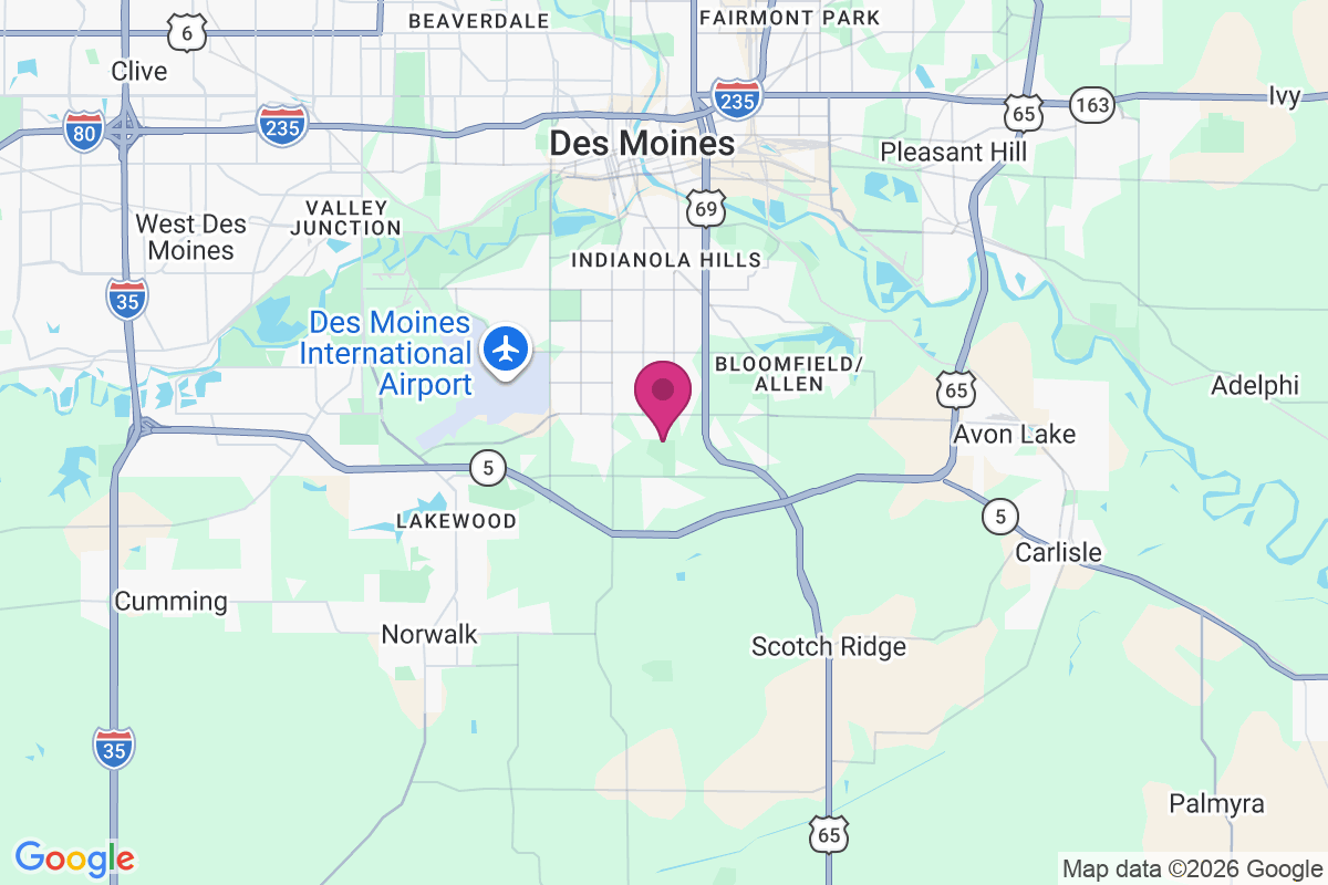Carte de Fort Des Moines