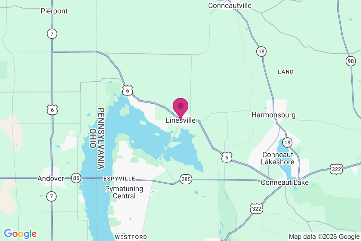 Carte de Linesville