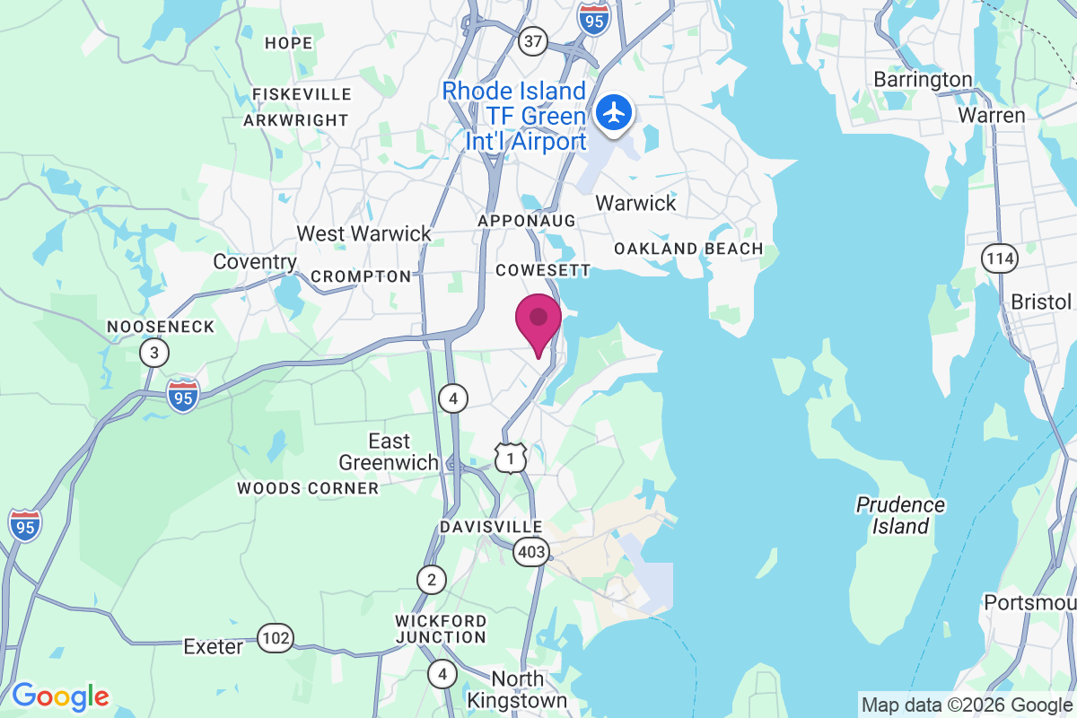 Carte de East Greenwich
