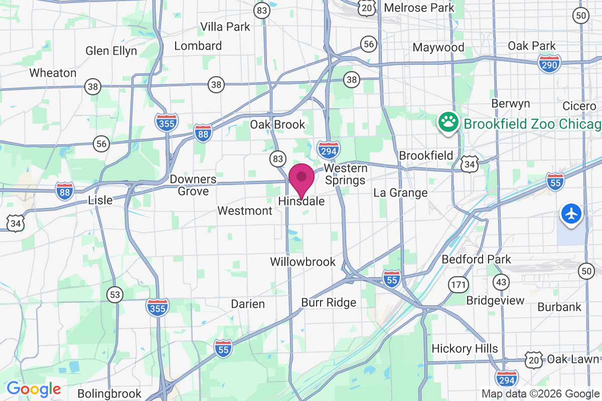 Carte de Hinsdale