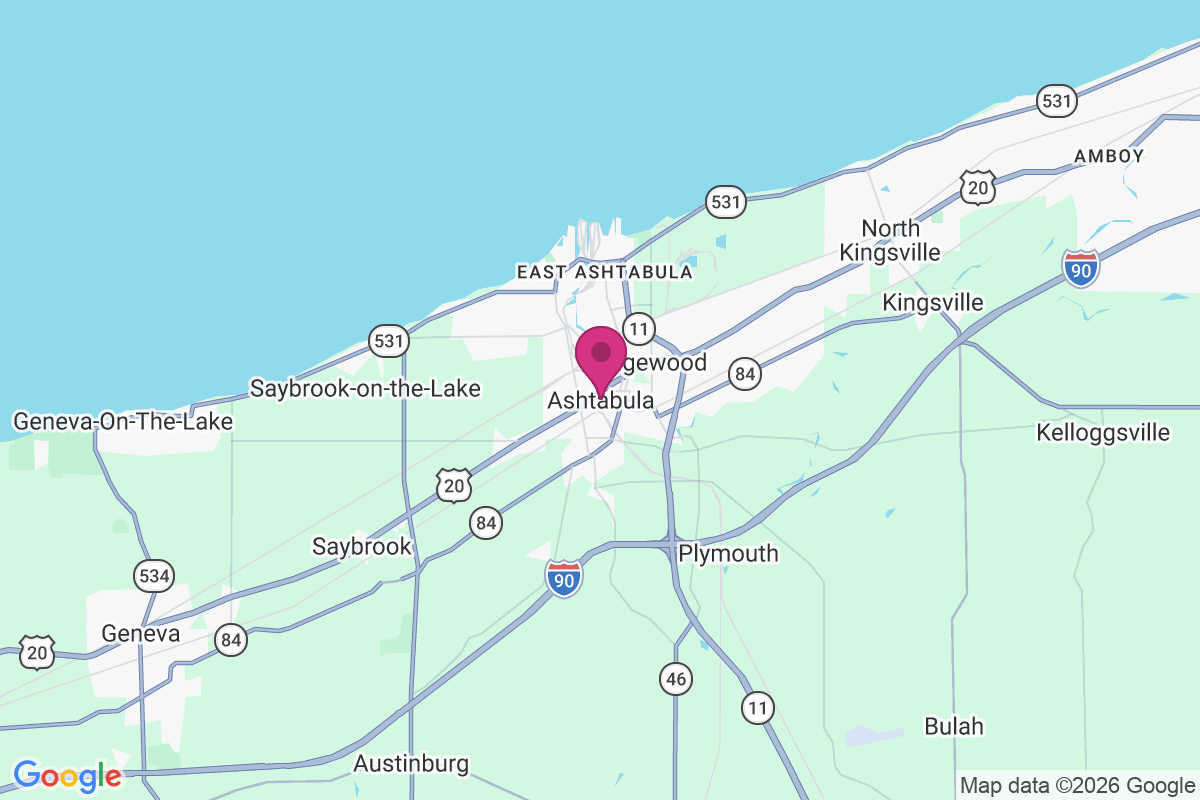 Carte de Ashtabula