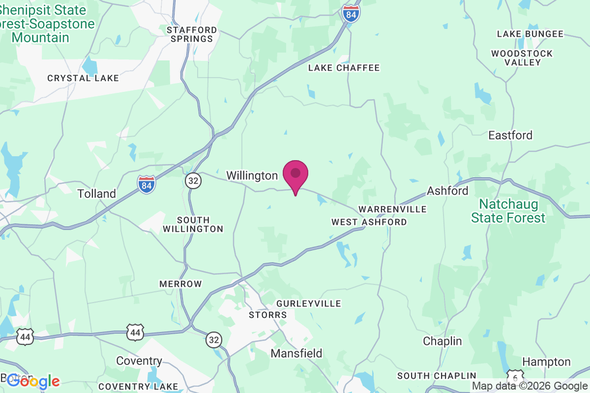 Carte de East Willington