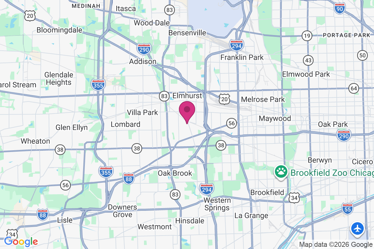 Carte de South Elmhurst