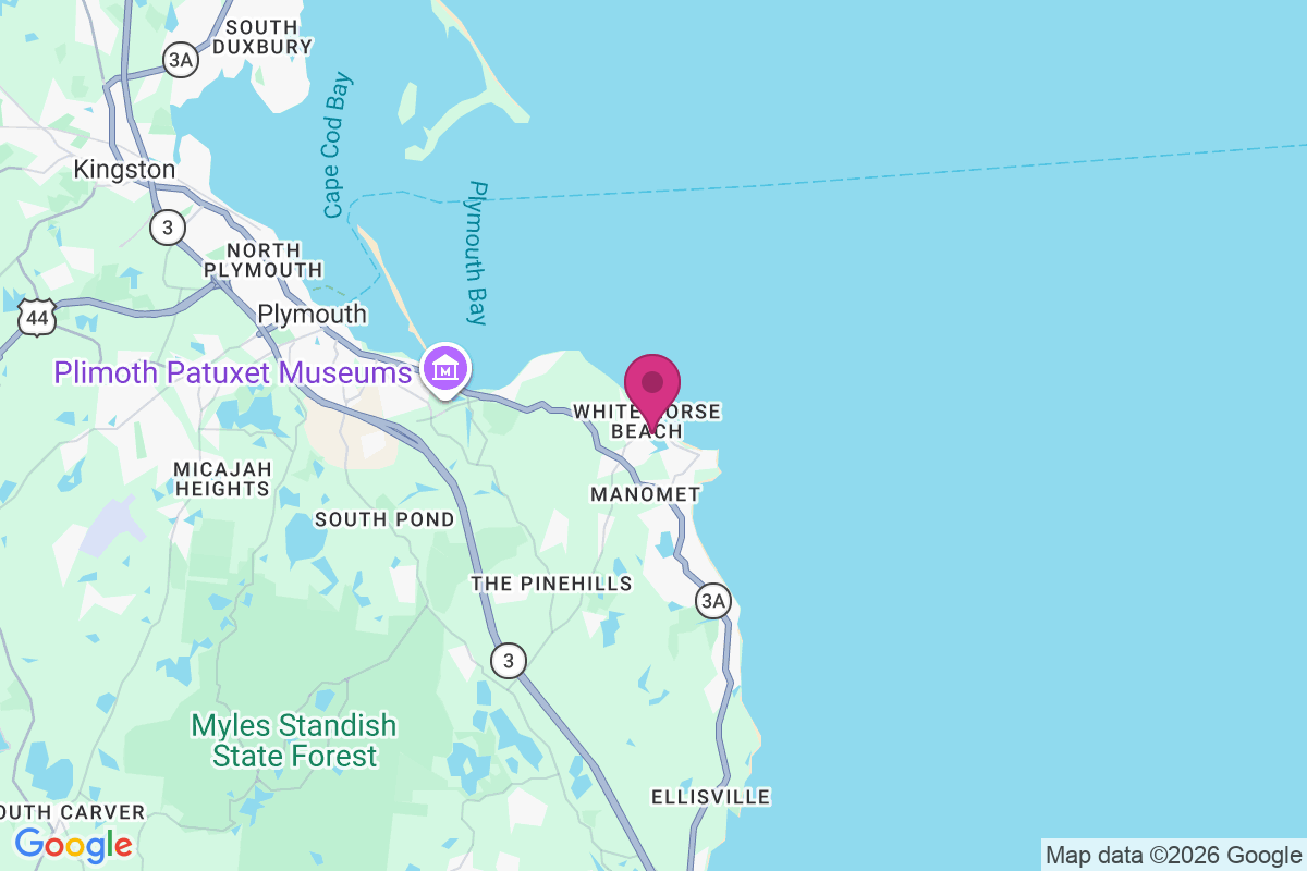 Carte de Priscilla Beach