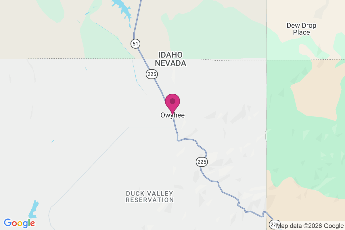 Carte de Owyhee