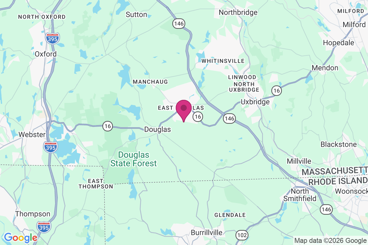 Carte de East Douglas Station